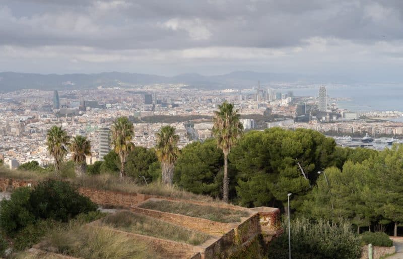 widok na Barcelonę