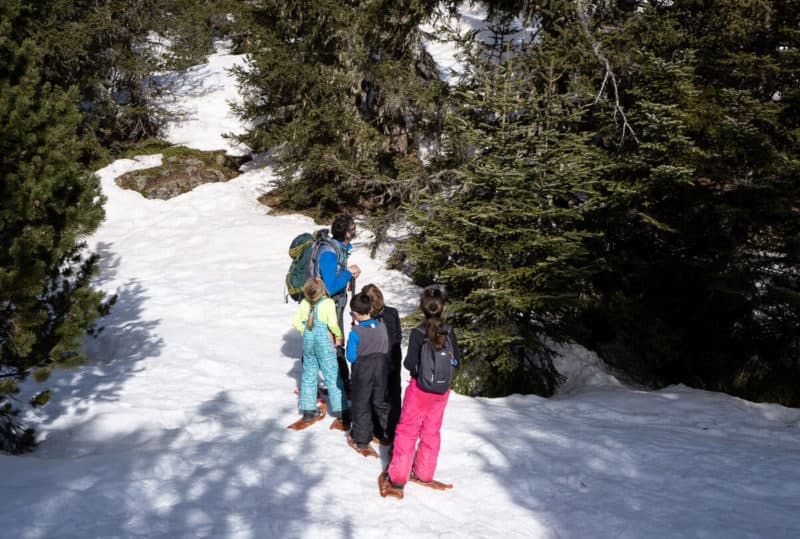 zima w górach - rakiety śnieżne