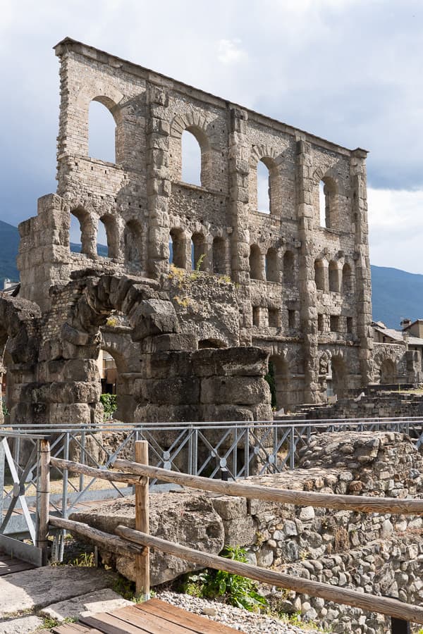 Dolina Aosty pozostałości rzymskie